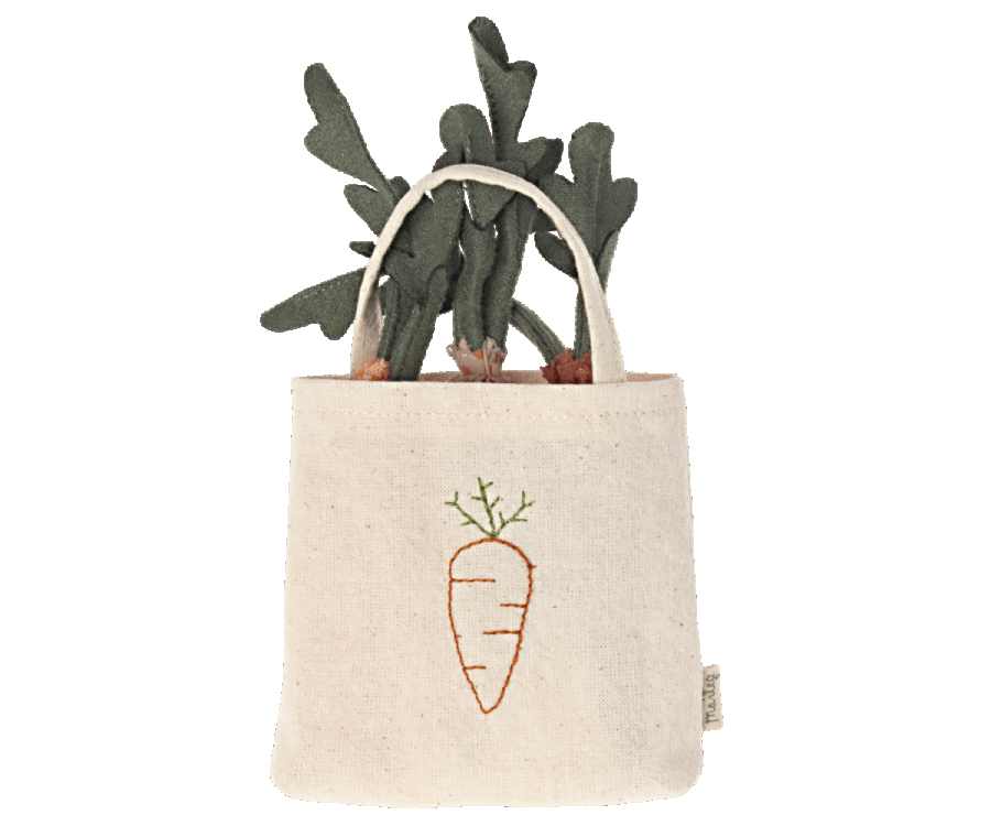Shopping Bag with Carrots - Fresh Imaginary Produce for Playtime