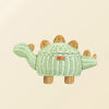 Dinosaur Rattan Storage Basket Mint Green - Medium