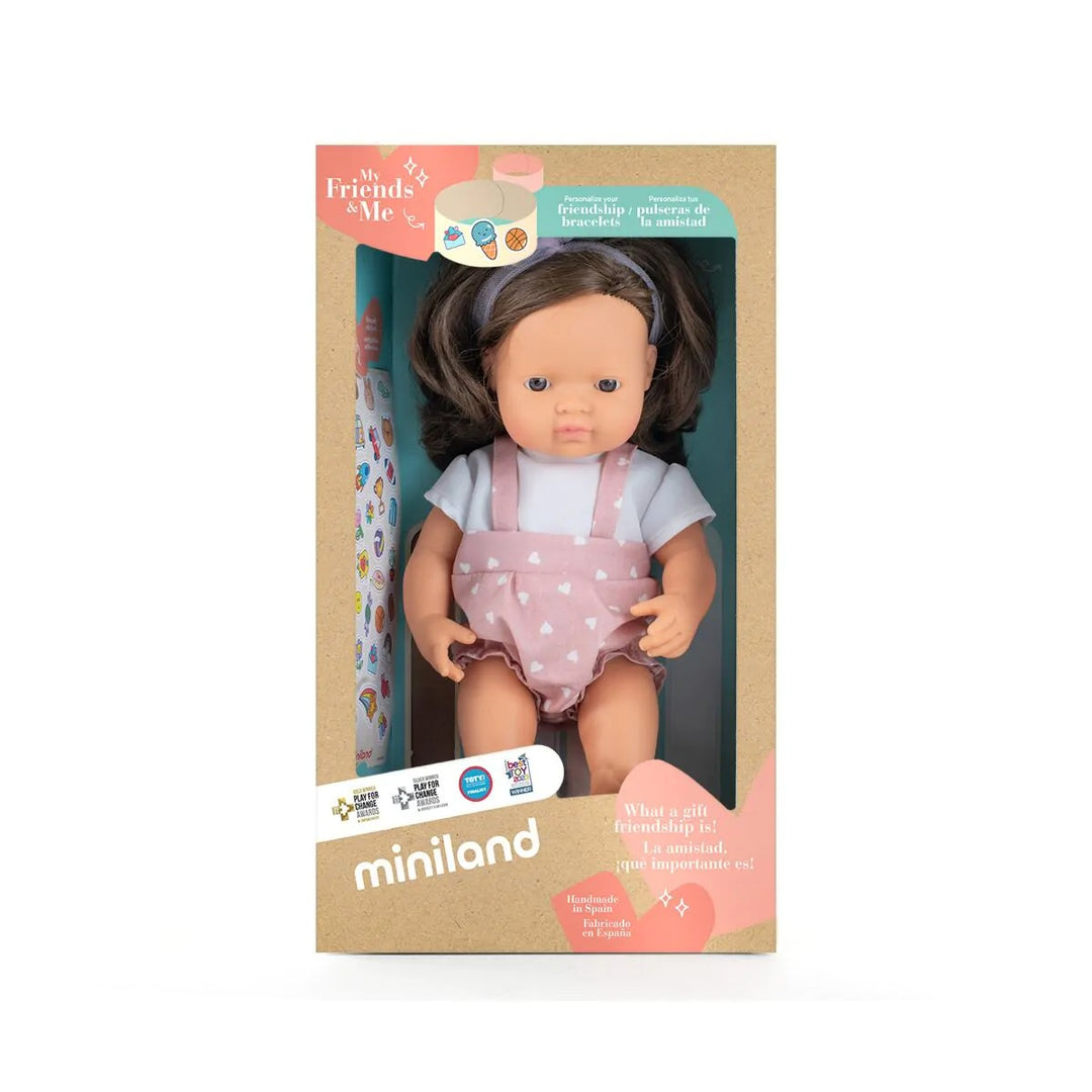 Brown Caucasian doll 38cm My Friends & Me