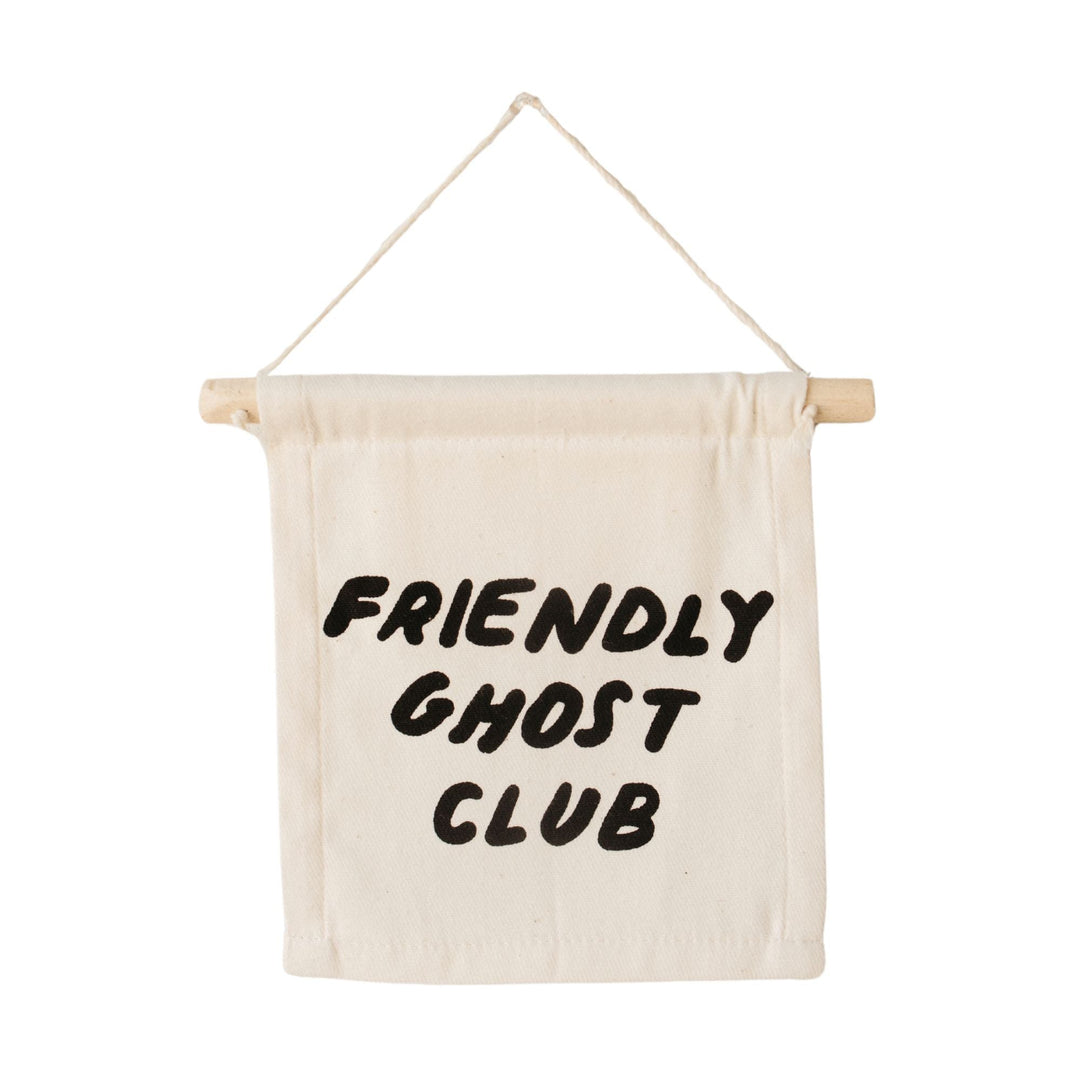 friendly ghost club hang sign