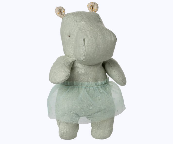 Safari friends, Hippo w. skirt, Small - Mint (End of March Pre-Order)