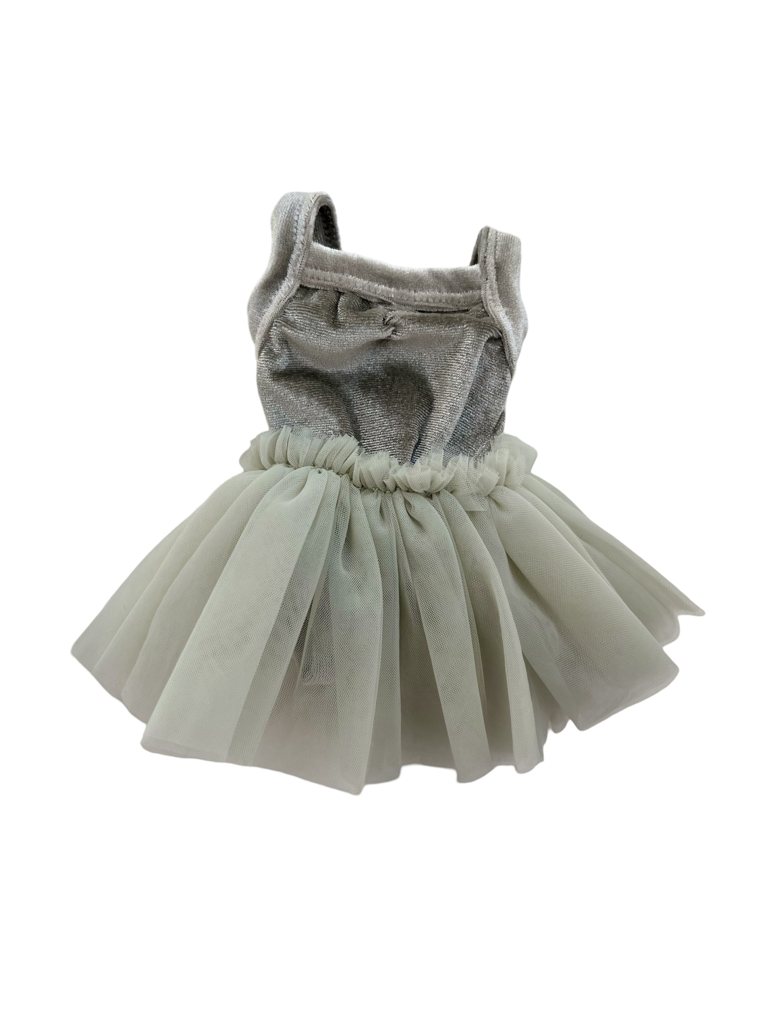 grey tutu dress Doll Clothing - 2pc set