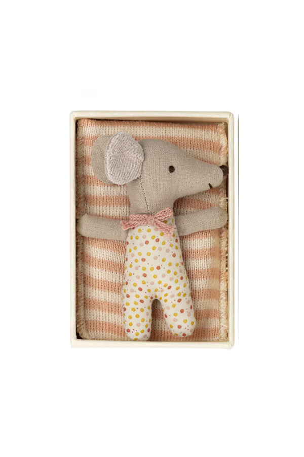 Sleepy Wakey Baby Mouse Rose: Soft Plush Toy for Kids
