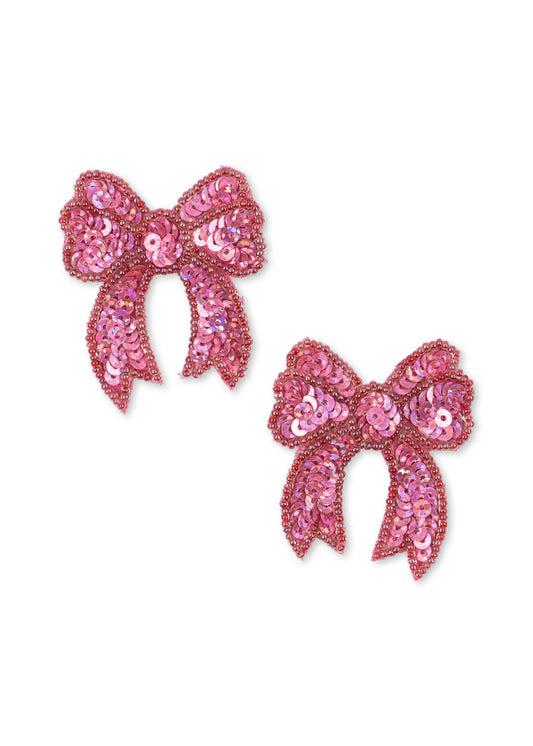 2 Pack Sequin Bow Hair Clip
