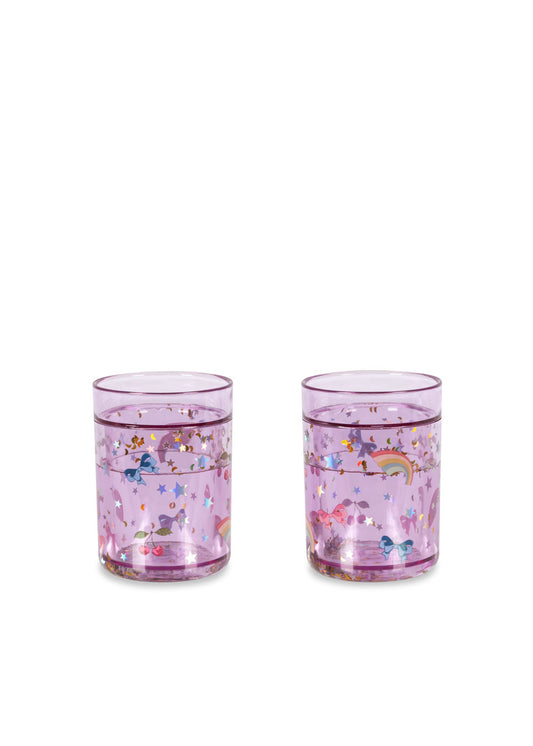 2 Pack Glitter Cups - Rainbow Twinkle