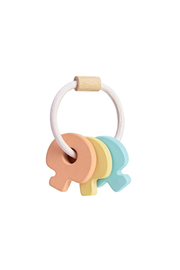 Baby Key Rattle - Pastel – Allen Rose