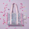 Confetti-filled Clear Vinyl Tote Bag