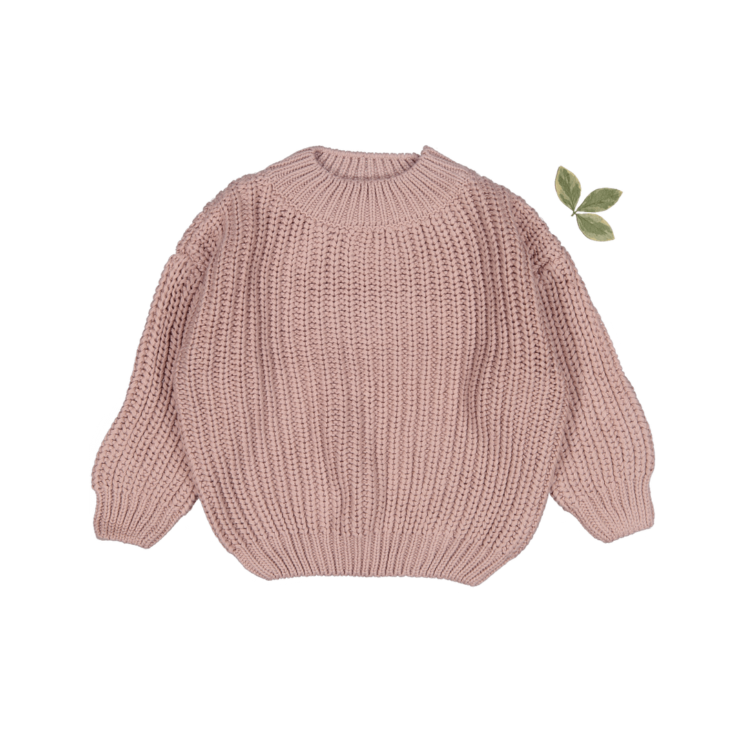 The Chunky Knit Sweater - Mauve