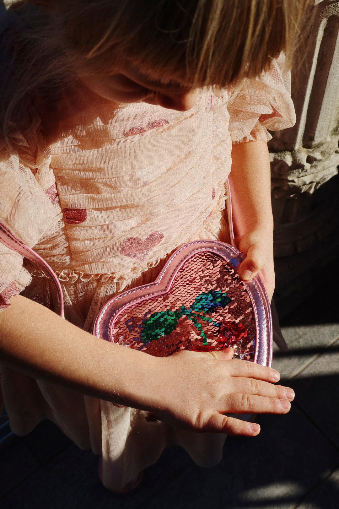 Reversible Sequin Purse - Cherries