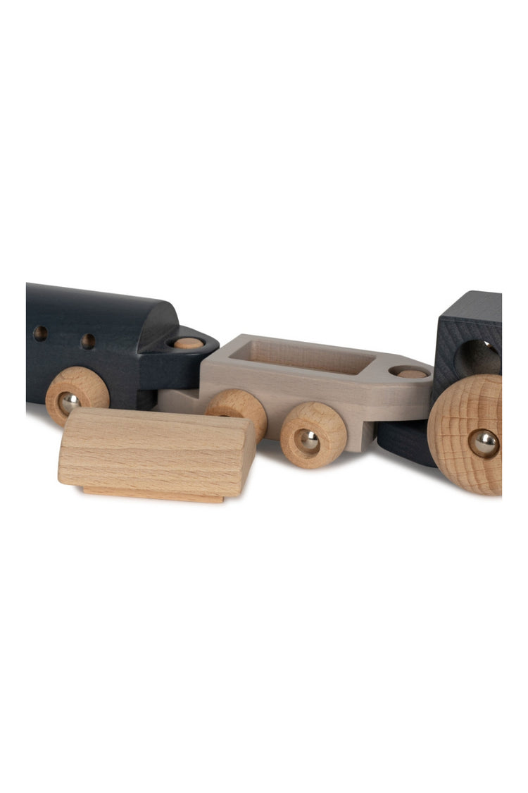 Wooden Train Set (3 pcs) - Traditional Toy for Budding Conductors