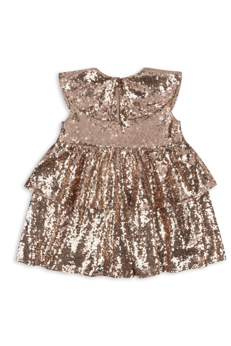 Gold Blush Starla Sequin Dress - Perfect for Glam Events