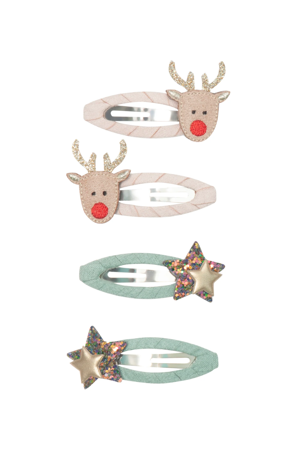 Reindeer Clic Clac Hair Clips