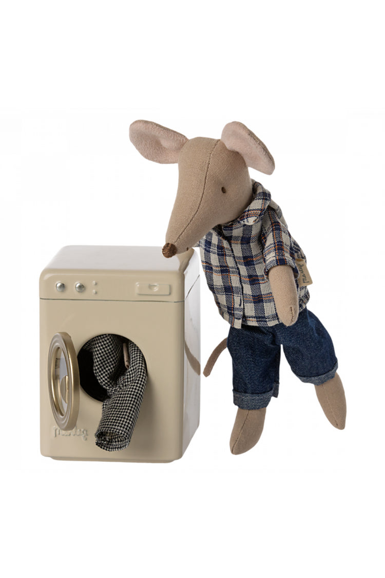 Maileg Washing Machine for Mice: Dollhouse Laundry Appliance