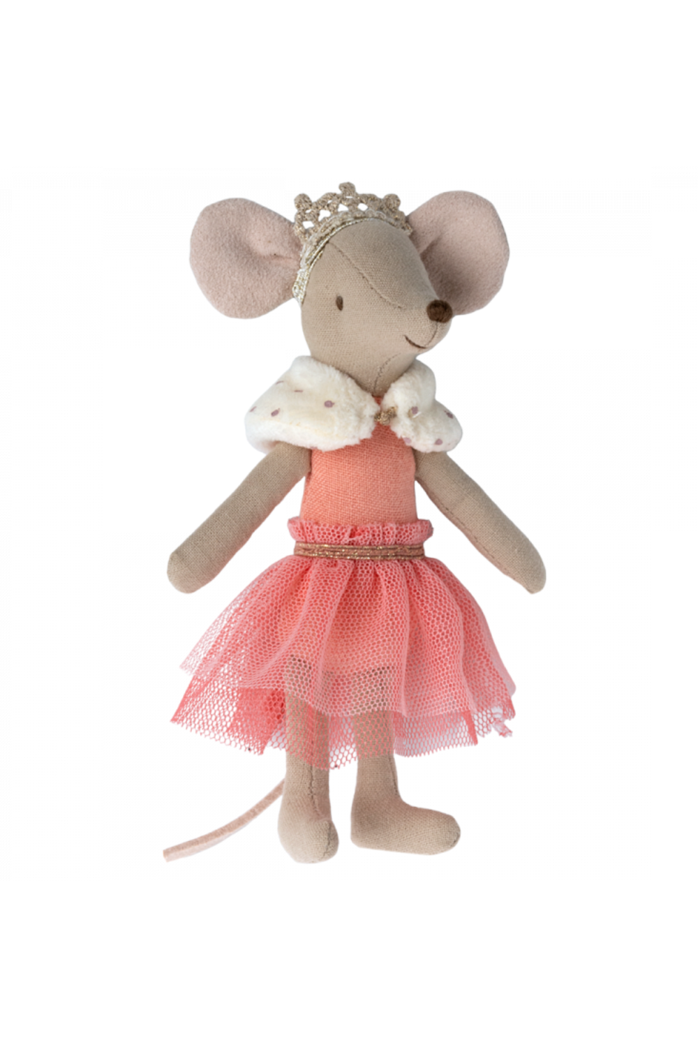 Princess Mouse, Big Sister in Coral: Royal Dollhouse Charm