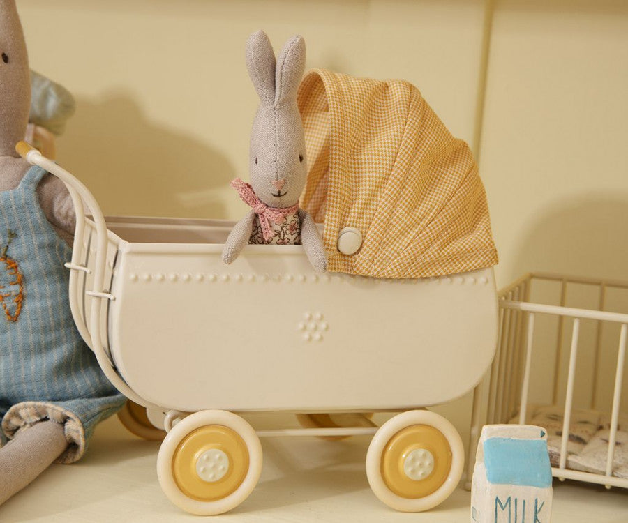 Micro Pram Micro Pram in Yellow: Miniature Sunshine Stroll – Allen Rose