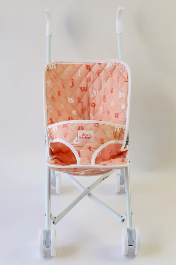 Tiny Harlow Folding Doll Stroller - Peachy Alphabet