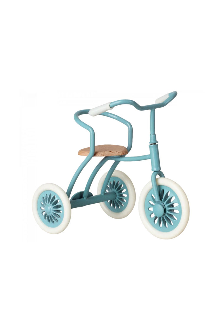 Petrol Blue Maileg Abri a Tricycle - Perfect Dollhouse Toy for Kids' Play