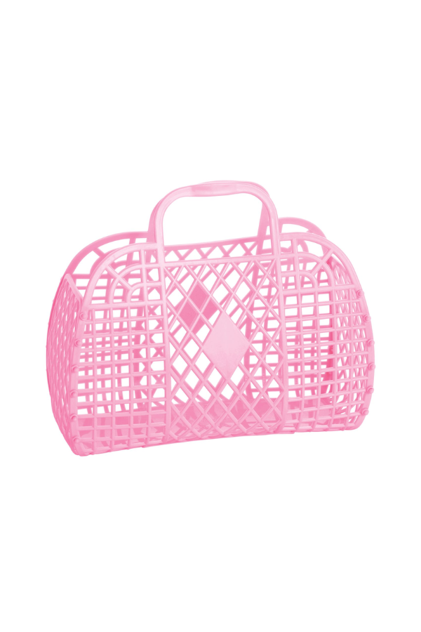 Sun Jellies - Retro Jelly Basket - Bubblegum Pink