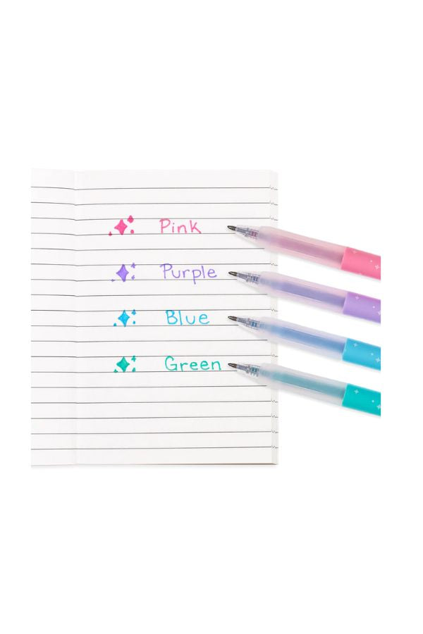 Oh My Glitter! Retractable Gel Pens - Set of 4