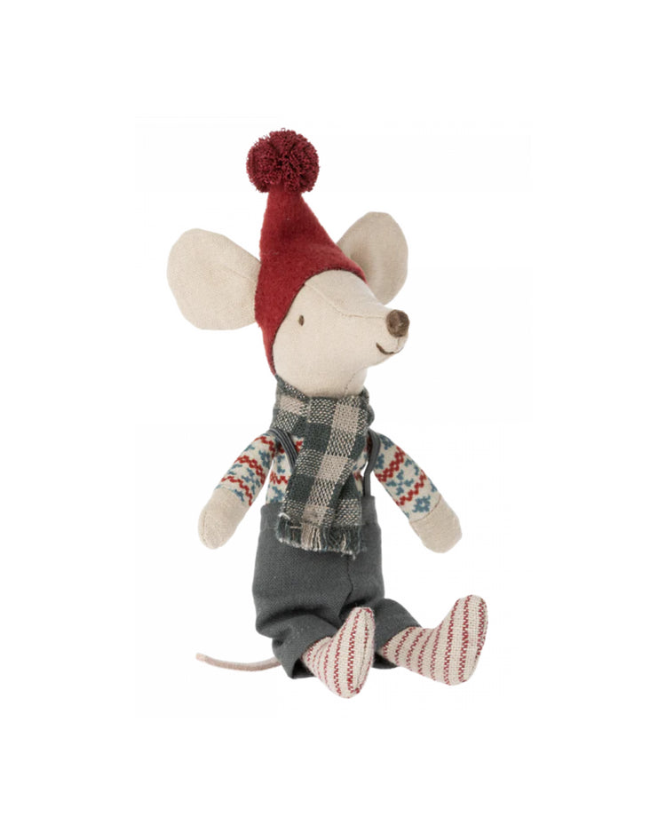 Maileg Christmas mouse - Big Brother Mouse, adding charm to your festive dollhouse setup
