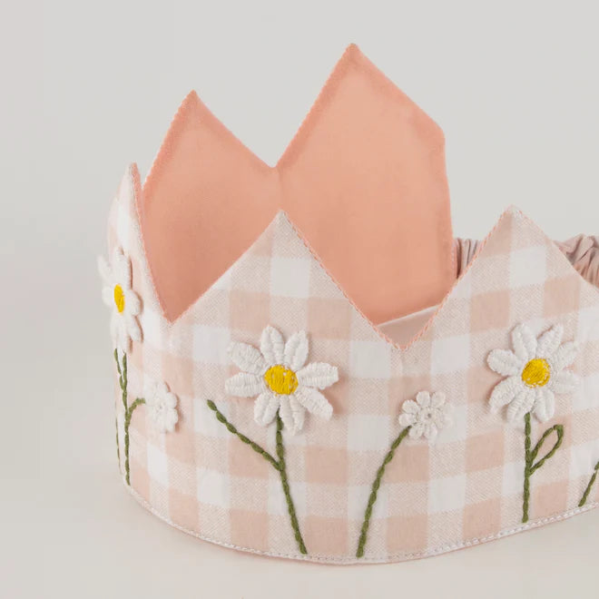 Gingham Fabric Crown