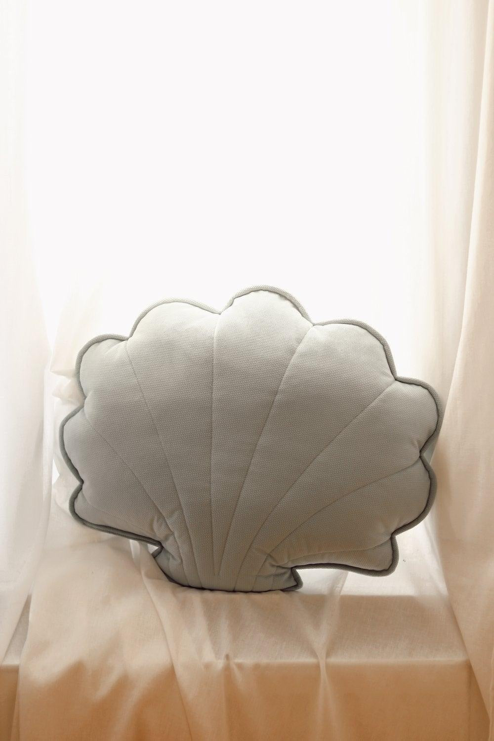 Large Velvet “Powder Mint” Shell Pillow